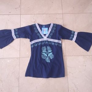 Navy blouse for 6 year old